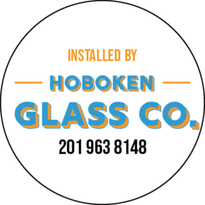 Hoboken Glass Company Circle Sticker ALL TYPES OF GLASS INSTALLED